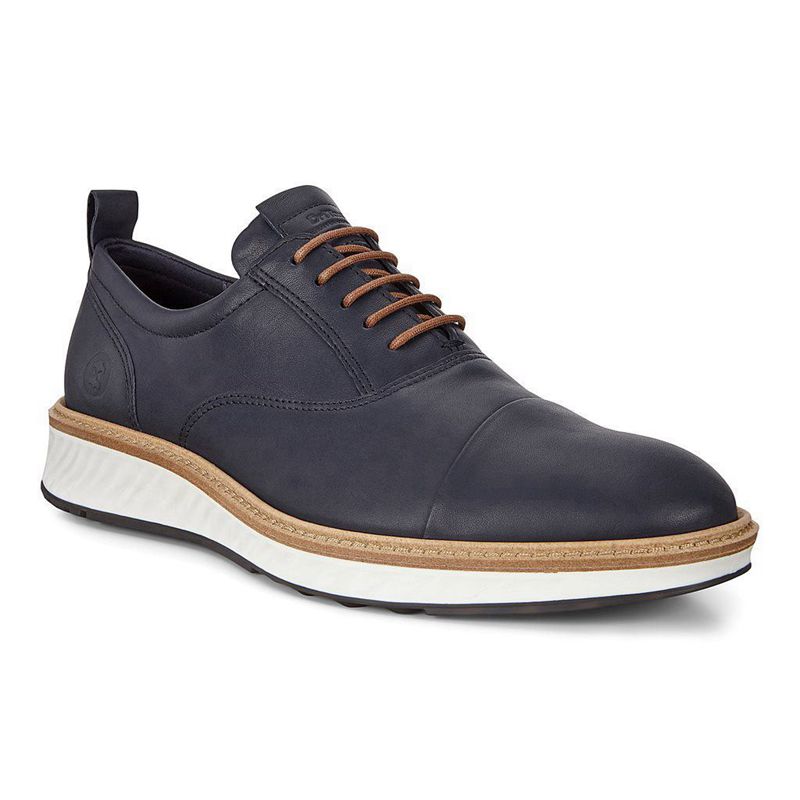 Zapatos Con Cordones Ecco St.1 Hybrid Para Hombre,Azules,968074-HBR